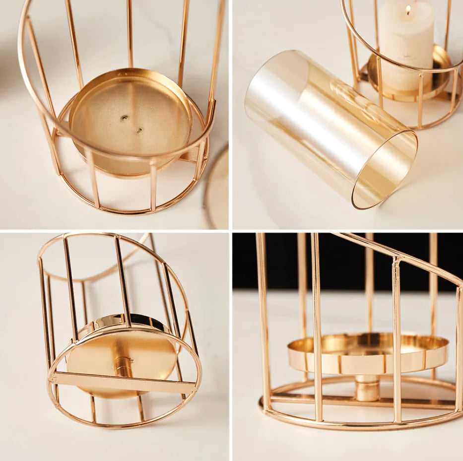 Cylindrical Candle Holder - Voyara Home Decor