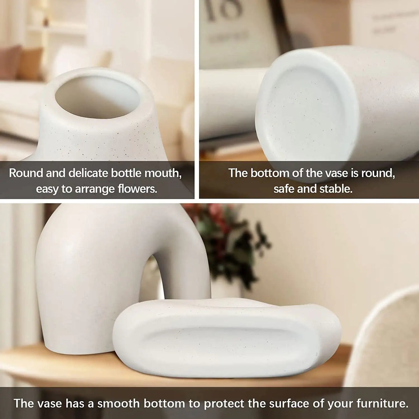 Modern White Ceramic Vase