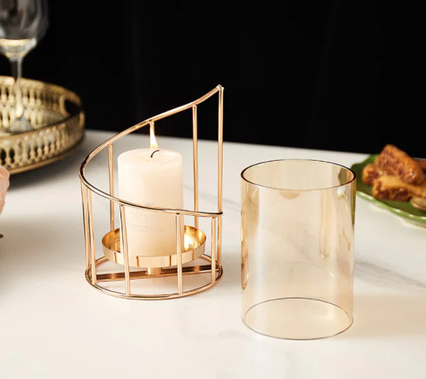 Cylindrical Candle Holder - Voyara Home Decor