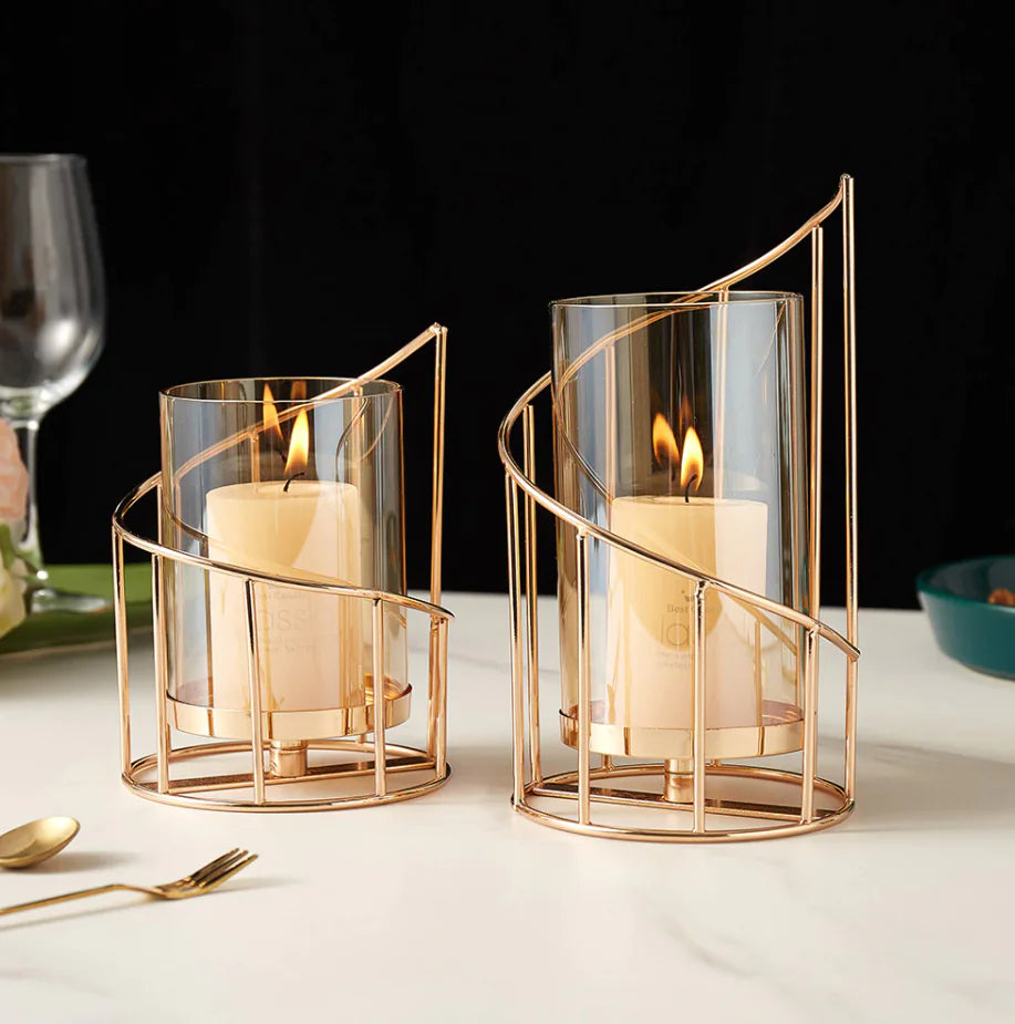 Cylindrical Candle Holder - Voyara Home Decor