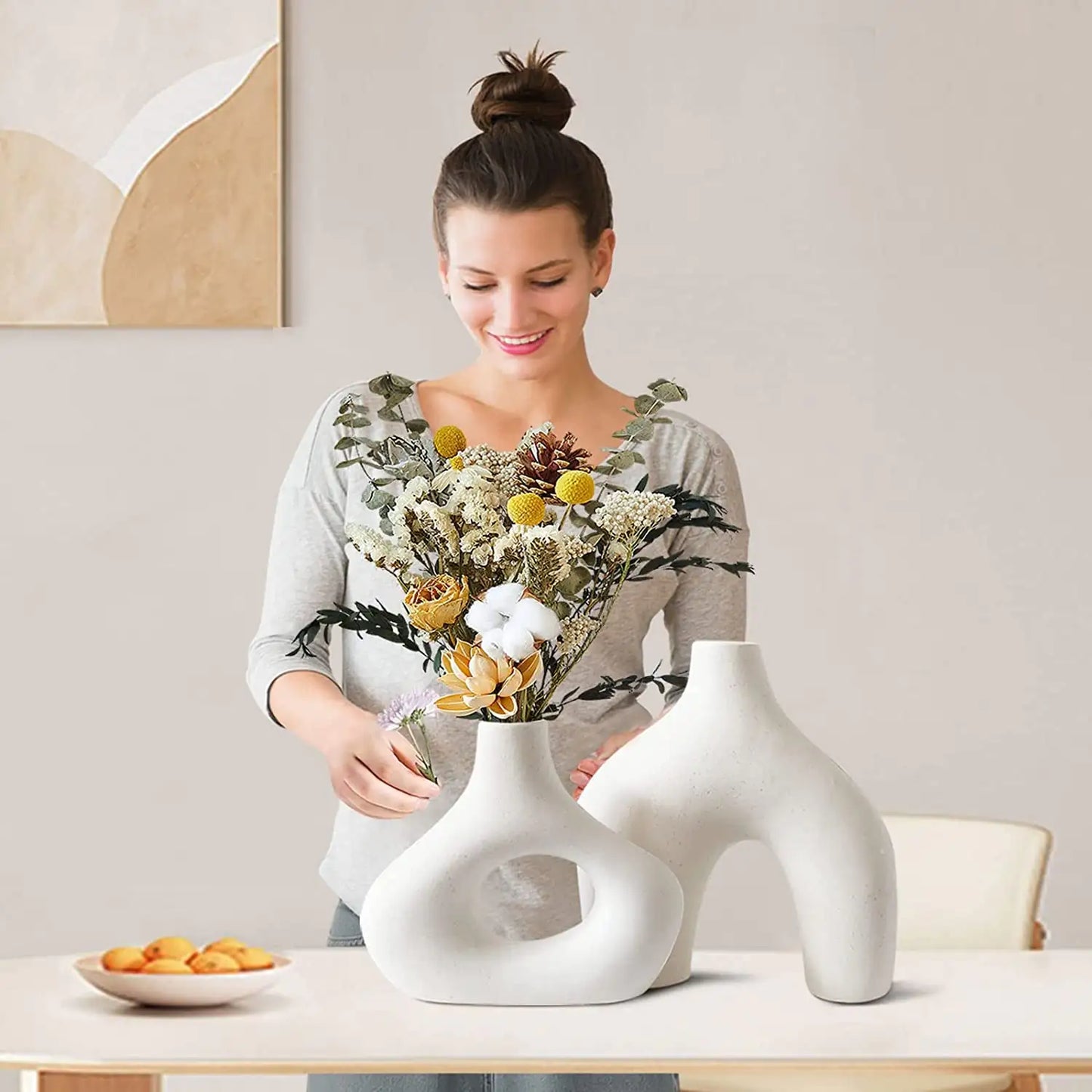 Modern White Ceramic Vase