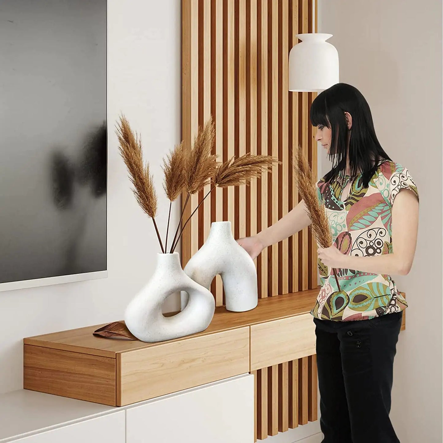 Modern White Ceramic Vase