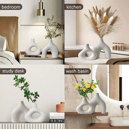 Modern White  Ceramic Vase